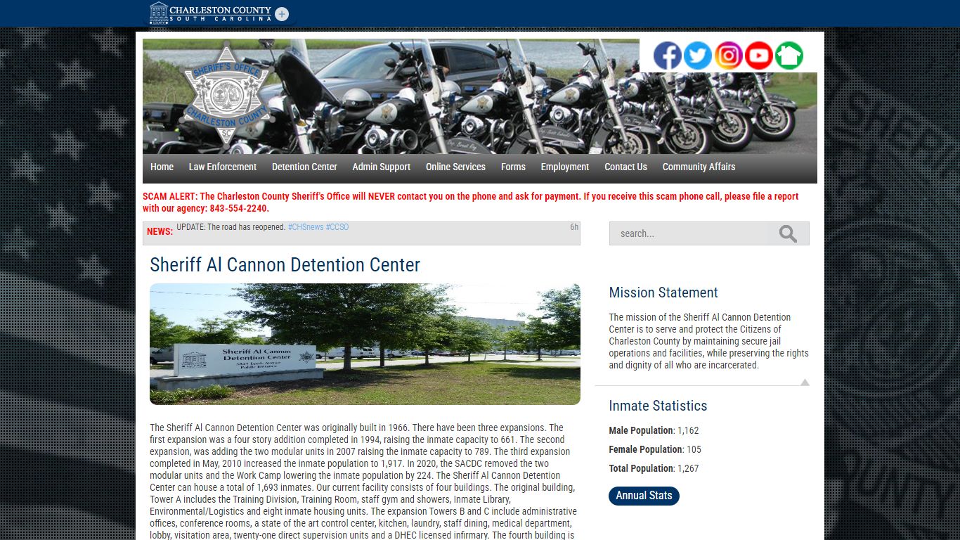 Sheriff Al Cannon Detention Center | Charleston County, SC